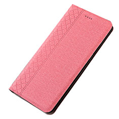 Funda de pano Cartera con Soporte H01 para Samsung Galaxy A70 Rosa