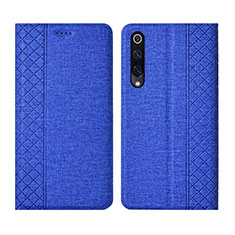 Funda de pano Cartera con Soporte H01 para Xiaomi Mi A3 Azul