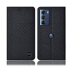 Funda de pano Cartera con Soporte H12P para Motorola Moto Edge S30 5G Negro