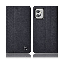 Funda de pano Cartera con Soporte H12P para Motorola Moto G32 Negro