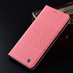 Funda de pano Cartera con Soporte H12P para Samsung Galaxy A80 Rosa