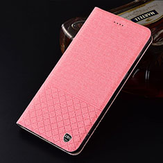 Funda de pano Cartera con Soporte H12P para Samsung Galaxy M20 Rosa