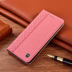 Funda de pano Cartera con Soporte H12P para Samsung Galaxy Note 20 5G Rosa