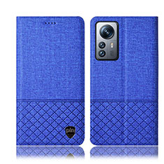 Funda de pano Cartera con Soporte H12P para Xiaomi Mi 12 Lite 5G Azul
