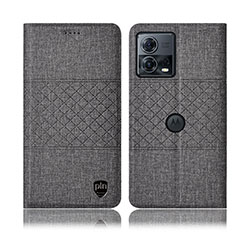 Funda de pano Cartera con Soporte H13P para Motorola Moto Edge S30 Pro 5G Gris