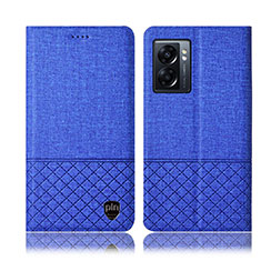 Funda de pano Cartera con Soporte H13P para OnePlus Nord N300 5G Azul