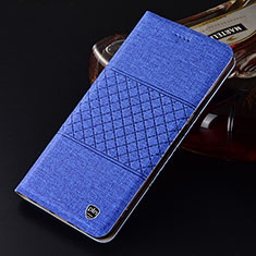 Funda de pano Cartera con Soporte H13P para Samsung Galaxy A31 Azul