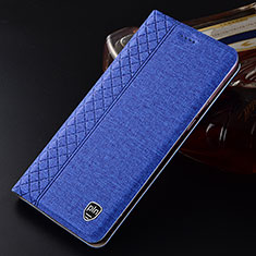 Funda de pano Cartera con Soporte H13P para Samsung Galaxy S22 Plus 5G Azul