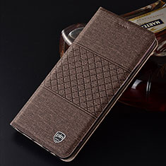 Funda de pano Cartera con Soporte H13P para Samsung Galaxy S22 Ultra 5G Marron