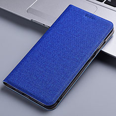 Funda de pano Cartera con Soporte H13P para Xiaomi Mi Note 10 Lite Azul
