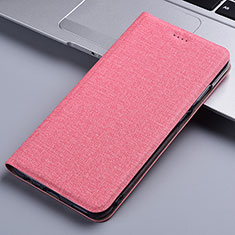Funda de pano Cartera con Soporte H13P para Xiaomi Mi Note 10 Lite Rosa