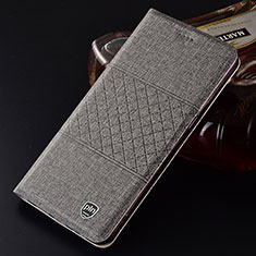 Funda de pano Cartera con Soporte H14P para Samsung Galaxy S21 5G Gris