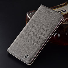 Funda de pano Cartera con Soporte H14P para Sony Xperia Ace II Gris