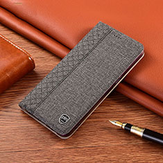 Funda de pano Cartera con Soporte H14P para Vivo Y75s 5G Gris