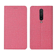 Funda de pano Cartera con Soporte L01 para Xiaomi Redmi K30 5G Rosa