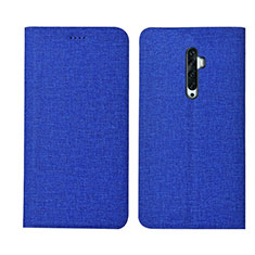 Funda de pano Cartera con Soporte para Oppo Reno2 Z Azul