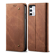 Funda de pano Cartera con Soporte para Realme Q3 Pro 5G Marron