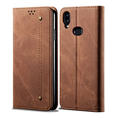 Funda de pano Cartera con Soporte para Samsung Galaxy M01s Marron