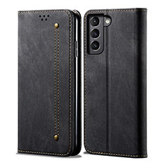 Funda de pano Cartera con Soporte para Samsung Galaxy S21 FE 5G Negro