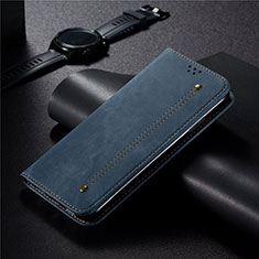 Funda de pano Cartera con Soporte para Xiaomi Redmi 10X 5G Azul