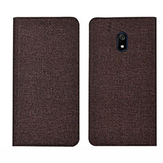 Funda de pano Cartera con Soporte para Xiaomi Redmi 8A Marron