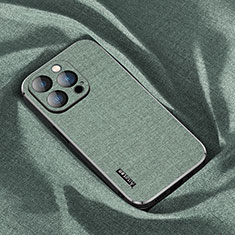 Funda de Pano Silicona Ultrafina Goma Carcasa AT1 para Apple iPhone 14 Pro Max Verde