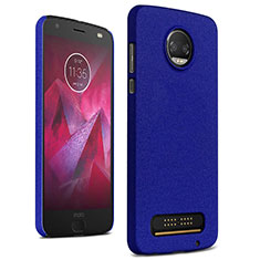 Funda Dura Plastico Rigida Carcasa Fino Arenisca para Motorola Moto Z Play Azul