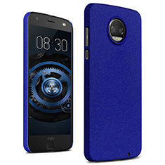 Funda Dura Plastico Rigida Carcasa Fino Arenisca para Motorola Moto Z2 Force Azul