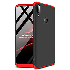 Funda Dura Plastico Rigida Carcasa Mate A01 para Huawei Y9 (2019) Rojo y Negro