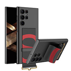 Funda Dura Plastico Rigida Carcasa Mate AC1 para Samsung Galaxy S24 Ultra 5G Rojo y Negro