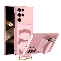 Funda Dura Plastico Rigida Carcasa Mate AC1 para Samsung Galaxy S24 Ultra 5G Rosa