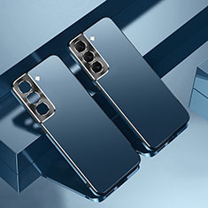 Funda Dura Plastico Rigida Carcasa Mate AT1 para Samsung Galaxy S22 5G Azul