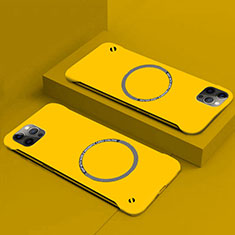 Funda Dura Plastico Rigida Carcasa Mate con Mag-Safe Magnetic P01 para Apple iPhone 14 Amarillo