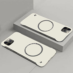 Funda Dura Plastico Rigida Carcasa Mate con Mag-Safe Magnetic P01 para Apple iPhone 14 Plus Blanco