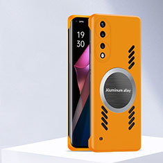 Funda Dura Plastico Rigida Carcasa Mate con Mag-Safe Magnetic P01 para Huawei Honor 90 5G Naranja