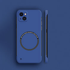 Funda Dura Plastico Rigida Carcasa Mate con Mag-Safe Magnetic para Apple iPhone 14 Azul