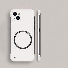 Funda Dura Plastico Rigida Carcasa Mate con Mag-Safe Magnetic para Apple iPhone 15 Plus Blanco