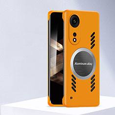 Funda Dura Plastico Rigida Carcasa Mate con Mag-Safe Magnetic para Huawei Honor X5 Plus Naranja