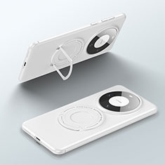 Funda Dura Plastico Rigida Carcasa Mate con Mag-Safe Magnetic para Huawei Mate 60 Pro+ Plus Blanco