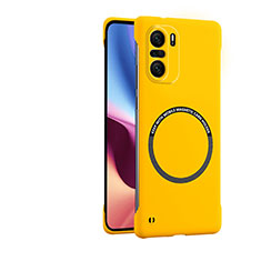 Funda Dura Plastico Rigida Carcasa Mate con Mag-Safe Magnetic para Xiaomi Mi 11i 5G Amarillo