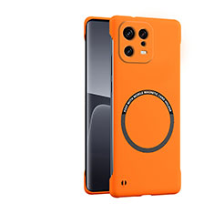 Funda Dura Plastico Rigida Carcasa Mate con Mag-Safe Magnetic para Xiaomi Mi 13 Pro 5G Naranja