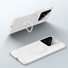 Funda Dura Plastico Rigida Carcasa Mate con Mag-Safe Magnetic para Xiaomi Mi 14 5G Blanco