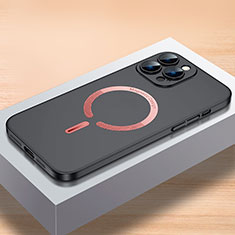 Funda Dura Plastico Rigida Carcasa Mate con Mag-Safe Magnetic QC1 para Apple iPhone 12 Pro Negro