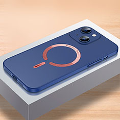 Funda Dura Plastico Rigida Carcasa Mate con Mag-Safe Magnetic QC1 para Apple iPhone 13 Azul