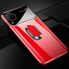 Funda Dura Plastico Rigida Carcasa Mate con Magnetico Anillo de dedo Soporte A01 para Huawei Nova 6 SE Rojo