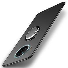 Funda Dura Plastico Rigida Carcasa Mate con Magnetico Anillo de dedo Soporte A01 para Xiaomi Mi 10T Lite 5G Negro