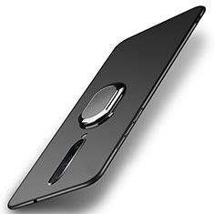 Funda Dura Plastico Rigida Carcasa Mate con Magnetico Anillo de dedo Soporte A01 para Xiaomi Redmi K30i 5G Negro