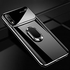 Funda Dura Plastico Rigida Carcasa Mate con Magnetico Anillo de dedo Soporte A02 para Huawei Honor 9X Negro