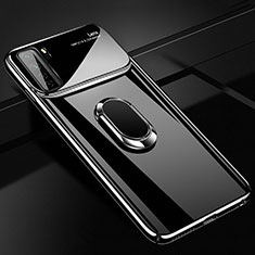 Funda Dura Plastico Rigida Carcasa Mate con Magnetico Anillo de dedo Soporte P01 para Huawei P40 Lite 5G Negro