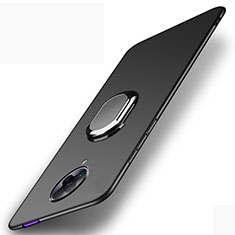Funda Dura Plastico Rigida Carcasa Mate con Magnetico Anillo de dedo Soporte P01 para Xiaomi Poco F2 Pro Negro